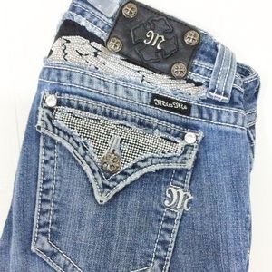 Miss Me | Low Rise, Boot Cut, Jeans, Sz 28”